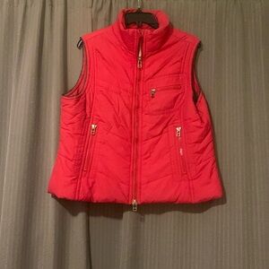 Women’s Rafaella Red Vest with Zippers.  Size XL.